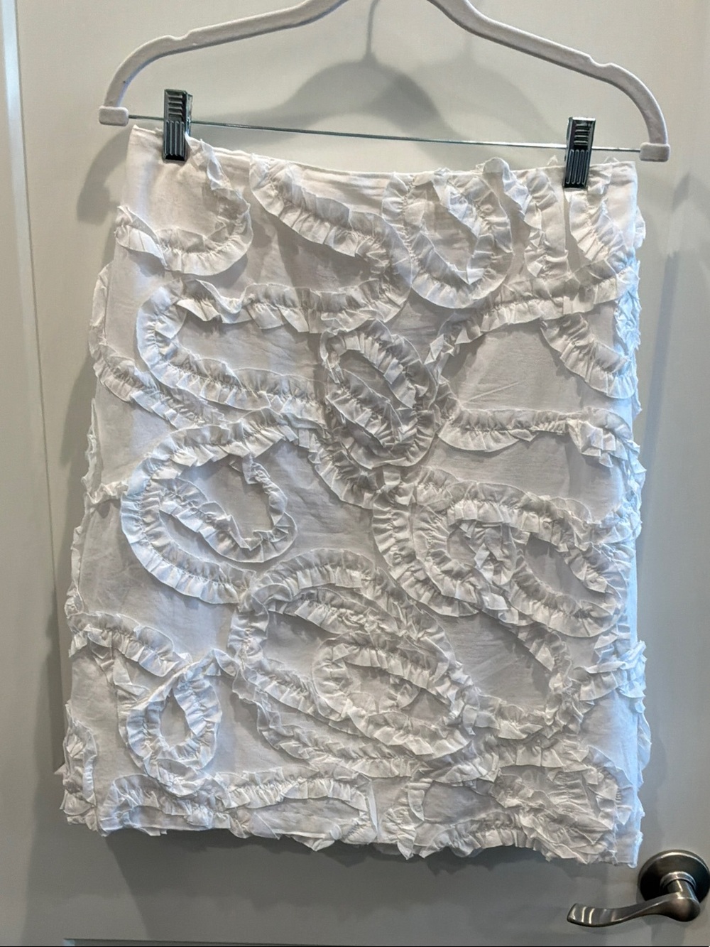 Sevier Skirts Custom Design Man
Textured White Mini Ruffle Appliqué S/M